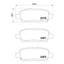 Load image into Gallery viewer, Rear Brake Pads Fits Mitsubishi Nissan Brembo P56087