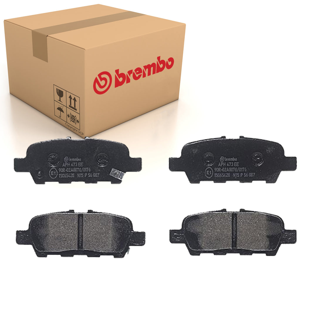 Rear Brake Pads Fits Mitsubishi Nissan Brembo P56087