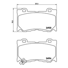Load image into Gallery viewer, Front Brake Pad Fits Infiniti Nissan Q50 Q60 Q70 QX70 QX80 370Z Brembo P56089