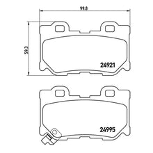 Load image into Gallery viewer, Rear Brake Pad Fits Infiniti Nissan FX Q50 Q60 Q70 370Z Skyline Brembo P56095