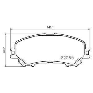 Front Brake Pad Fits Nissan Renault Qashqai Brembo P56100