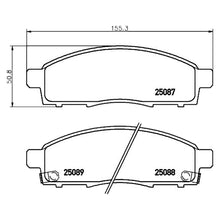 Load image into Gallery viewer, Front Brake Pad Fits Mitsubishi Nissan Delica NV200 Brembo P56102