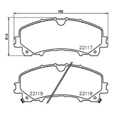 Load image into Gallery viewer, Front Brake Pads Fits Nissan Renault Brembo P56106