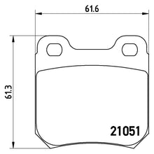Load image into Gallery viewer, Rear Brake Pad Fits Chevrolet Vauxhall Vectra Carlton Brembo P59010