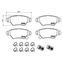Load image into Gallery viewer, Rear Brake Pad Fits Chevrolet Vauxhall Astra Zafira Brembo P59031