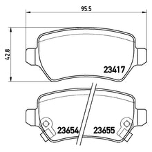 Load image into Gallery viewer, Rear Brake Pad Fits Chevrolet Kia Vauxhall Astra Zafira Meriva Brembo P59038