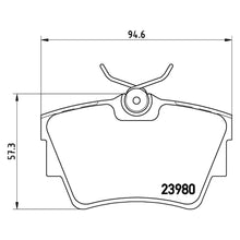 Load image into Gallery viewer, Rear Brake Pad Fits Fiat Nissan Renault Vauxhall Trafic Vivaro Brembo P59041