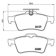 Load image into Gallery viewer, Rear Brake Pad Fits Ford Honda Nissan Vauxhall Focus XJ XK Vectra Brembo P59042