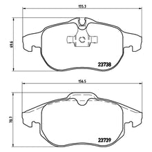 Load image into Gallery viewer, Front Brake Pad Fits Fiat Vauxhall Astra GTC Vectra Signum Zafira Brembo P59043