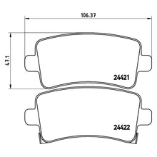 Load image into Gallery viewer, Rear Brake Pad Fits Bentley Vauxhall Flying Spur Insignia Brembo P59059