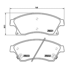 Load image into Gallery viewer, Front Brake Pads Fits Vauxhall Brembo P59076