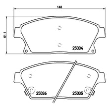 Load image into Gallery viewer, Front Brake Pad Fits Chevrolet Vauxhall Astra Zafira Mokka Zafira Brembo P59077