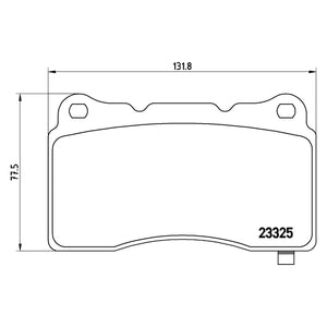 Front Brake Pad Fits Tesla Audi A1 Model X Astra Insignia Brembo P59079