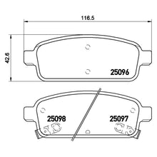 Load image into Gallery viewer, Rear Brake Pad Fits Chevrolet Vauxhall Astra GTC Zafira Mokka Brembo P59080