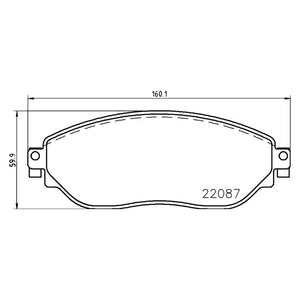 Front Brake Pad Fits Fiat Nissan Renault Vauxhall NV300 Vivaro Brembo P59082