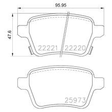 Load image into Gallery viewer, Rear Brake Pad Fits Vauxhall Adam Corsa Brembo P59086
