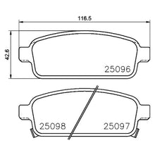 Load image into Gallery viewer, Rear Brake Pad Fits Audi Vauxhall A1 Astra Zafira Brembo P59087