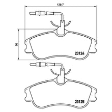 Load image into Gallery viewer, Front Brake Pad Fits Citroen Peugeot Berlingo Xsara 306 Partner Brembo P61060