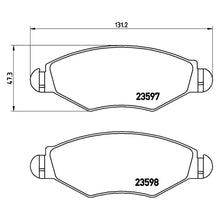 Load image into Gallery viewer, Front Brake Pad Fits Citroen Peugeot C2 Xsara 206 207 Brembo P61063