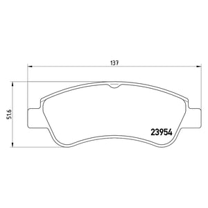 Front Brake Pad Fits Citroen Peugeot Vauxhall C2 C3 Brembo P61066