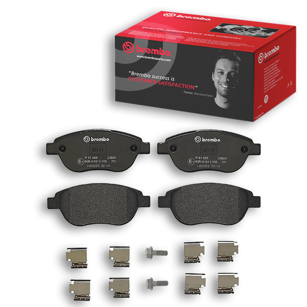 Front Brake Pad Fits Citroen Peugeot C4 C3 307 308 408 206 207 307 Brembo P61068