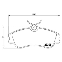 Load image into Gallery viewer, Front Brake Pad Fits Citroen Nissan Peugeot Picasso Berlingo 206 Brembo P61069
