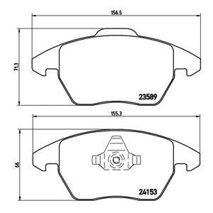 Front Brake Pads Fits Citroen Peugeot Brembo P61076