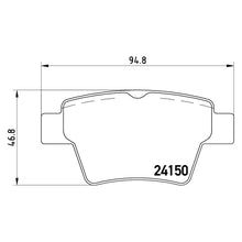 Load image into Gallery viewer, Rear Brake Pad Fits Citroen Peugeot C4 307 Brembo P61080