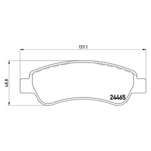 Load image into Gallery viewer, Rear Brake Pad Fits Citroen Fiat Peugeot Jumper Ducato Boxer Brembo P61091