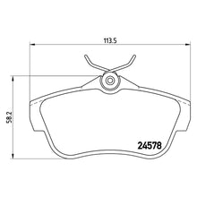 Load image into Gallery viewer, Rear Brake Pad Fits Citroen Fiat Peugeot Toyota Jumpy Scudo Expert Brembo P61095