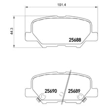 Load image into Gallery viewer, Rear Brake Pad Fits Citroen Mazda Mitsubishi Peugeot C4 Outlander Brembo P61111