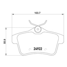 Load image into Gallery viewer, Rear Brake Pads Fits Citroen Peugeot Brembo P61114