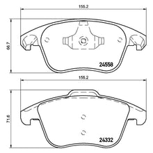 Load image into Gallery viewer, Front Brake Pad Fits Citroen Peugeot C4 DS4 DS5 Ds6 3008 5008 Brembo P61117