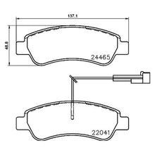 Load image into Gallery viewer, Rear Brake Pad Fits Citroen Fiat Peugeot Jumper Ducato Boxer Brembo P61125