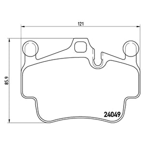 Front/ Rear Brake Pad Fits Porsche 911 Boxster Brembo P65014