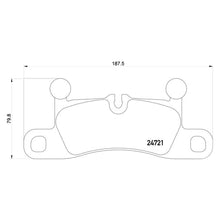Load image into Gallery viewer, Rear Brake Pad Fits Porsche VW Cayenne Brembo P65027