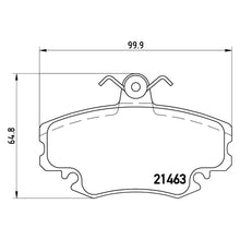 Load image into Gallery viewer, Front Brake Pad Fits Nissan Peugeot Renault 19 20 Clio Megane Brembo P68008