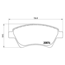 Load image into Gallery viewer, Front Brake Pad Fits Renault Kangoo Megane Scenic Brembo P68034