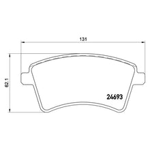 Load image into Gallery viewer, Front Brake Pad Fits Mercedes Renault Citan Kangoo Brembo P68044