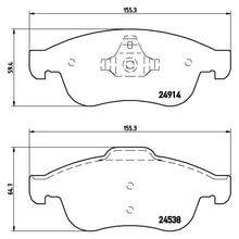 Load image into Gallery viewer, Front Brake Pad Fits Nissan Renault Captur Duster Scenic Brembo P68050