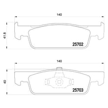 Load image into Gallery viewer, Front Brake Pad Fits Renault Smart Clio Forfour Brembo P68059