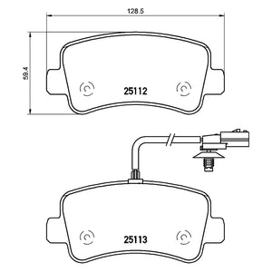 Rear Brake Pad Fits Vauxhall Nissan Renault NV400 Movano Master Brembo P68063