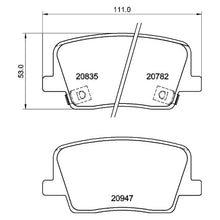 Load image into Gallery viewer, Rear Brake Pad Fits Ssangyong Rexton Brembo P77003