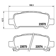 Load image into Gallery viewer, Rear Brake Pad Fits Subaru Forester Impreza Legacy Outback Brembo P78011