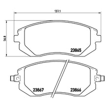 Load image into Gallery viewer, Front Brake Pad Fits Subaru Toyota Forester Impreza Legacy XV Brembo P78013