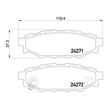 Load image into Gallery viewer, Impreza WRX Rear Brake Pad Fits Subaru Toyota Legacy GT86 Brembo P78020