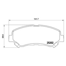Load image into Gallery viewer, Front Brake Pad Fits Nissan Suzuki Qashqai Brembo P79028