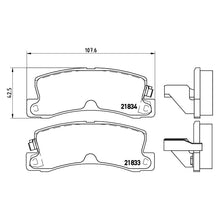 Load image into Gallery viewer, Rear Brake Pad Fits Lexus Toyota Celica Corolla Corolla Brembo P83015