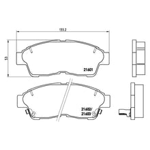 Load image into Gallery viewer, Front Brake Pad Fits Toyota Carina Corolla Rav4 Brembo P83034