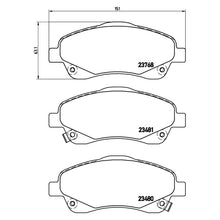 Load image into Gallery viewer, Front Brake Pad Fits Toyota Avensis Corolla Brembo P83046